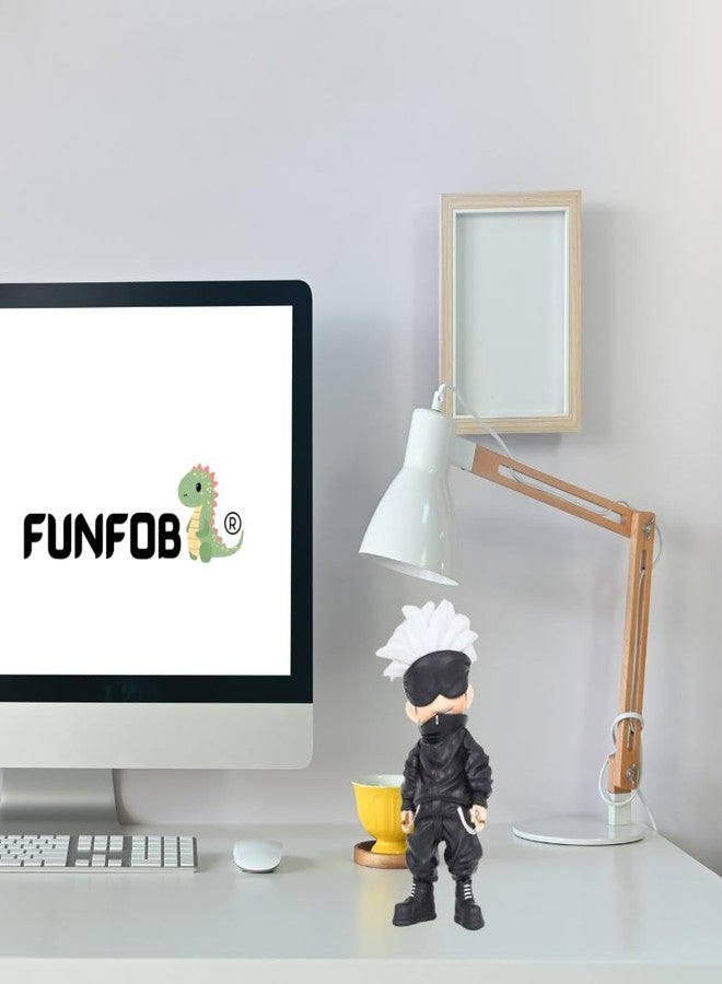 FUNFOB Jujutsu Kaisen Gojo Action Figure Height -13.5 Collectible for Anime Fans Manga Weeb PVC Multicolour | Gojo Standing Short - Image 3